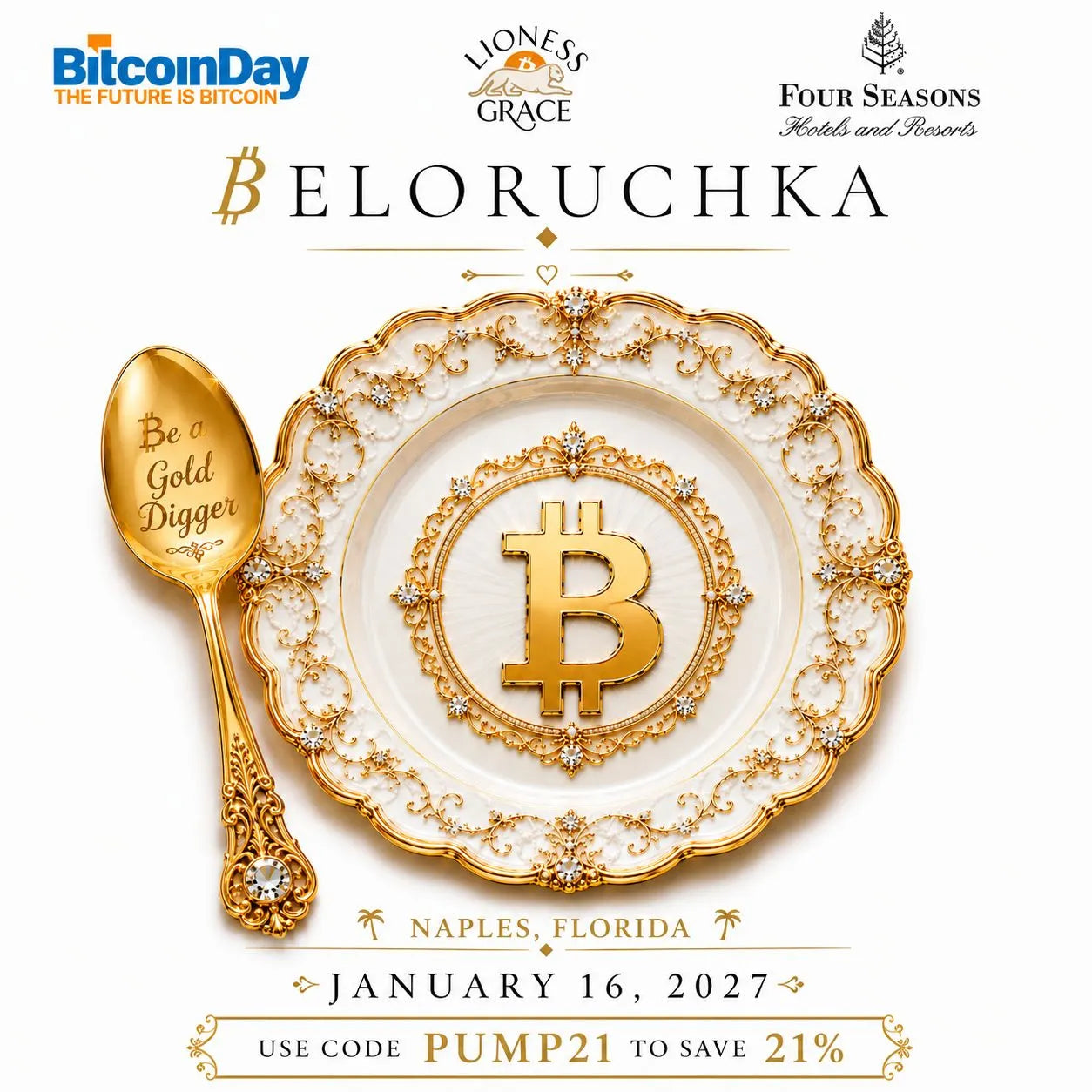 ₿rand Debut at ₿itcoin Day at Four Seasons, Naples, Florida