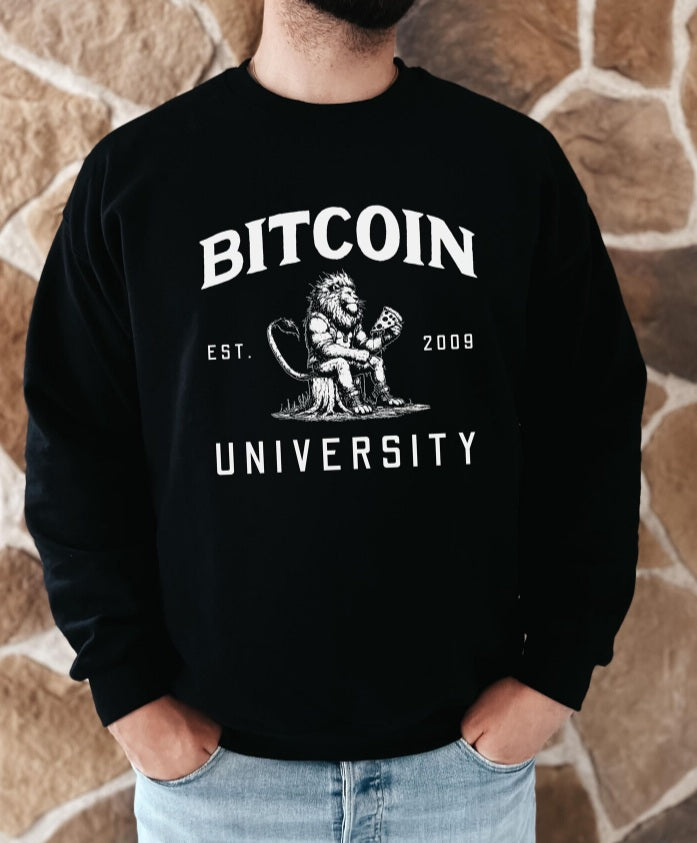 Bitcoin University Alpha Unisex Crewneck