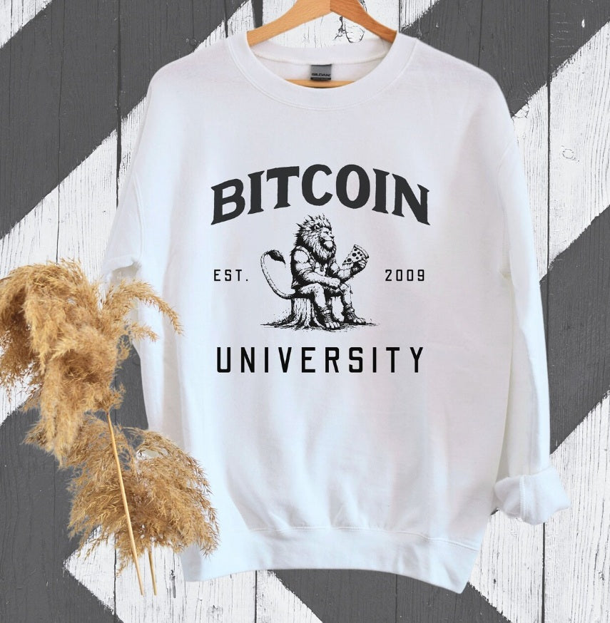 Bitcoin University Alpha Unisex Crewneck
