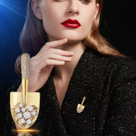 Vegas Gold Digger Spark Pin - Tiny like a crypto meme