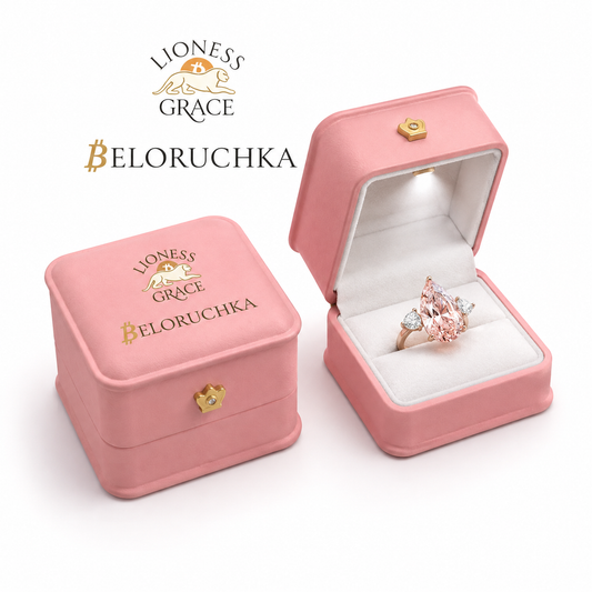 FLORAL IGI Certified 10.5ct Pear Cut Pink VS1 La₿-Grown Diamond Ring